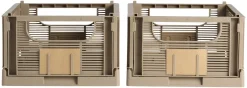 Lot de 2 caisses pliables ton marron DAY