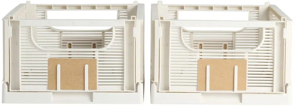 Schou Company Boîtes Pliantes|Boîtes<Lot de 2 caisses pliables ton naturel DAY