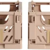 Lot de 2 caisses pliables ton sable DAY