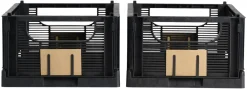Schou Company Boîtes Pliantes|Boîtes<Lot de 2 caisses pliables ton noir DAY