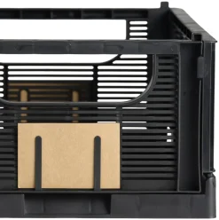 Schou Company Boîtes Pliantes|Boîtes<Lot de 2 caisses pliables ton noir DAY