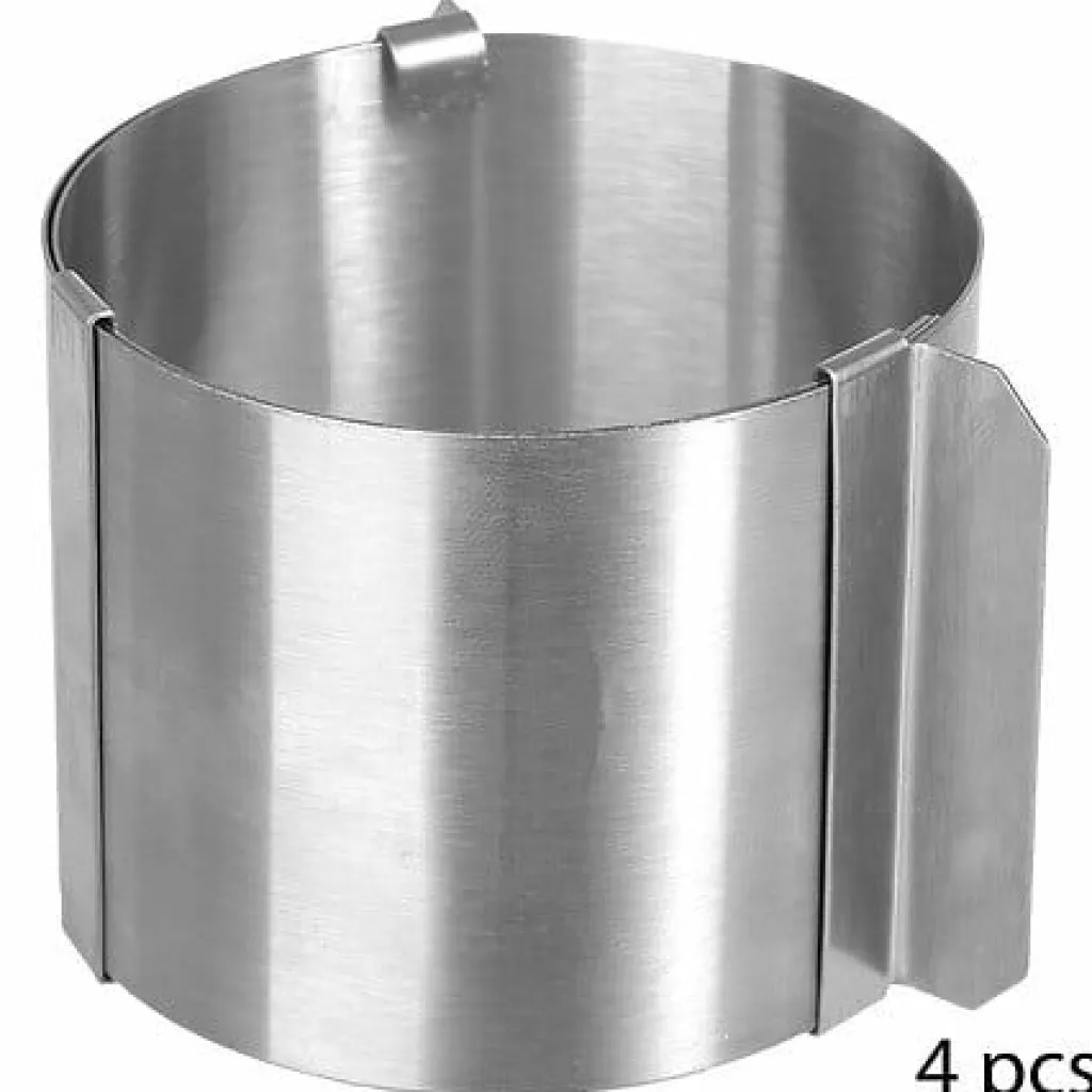 JJA Ustensiles Cuisine/Pâtisserie<Lot de 4 cercles à pâtisserie KITCHEN