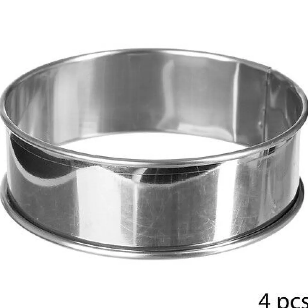 JJA Ustensiles Cuisine/Pâtisserie<Lot de 4 cercles à tartelettes KITCHEN