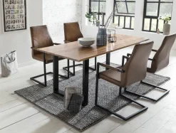 Salesfever Chaises À Accoudoirs|Chaises À Piètement Luge<Lot de 2 chaises à piètement luge CIREBON