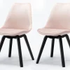 Salesfever Chaises 4 Pieds|Chaises Rembourrées<Lot de 2 chaises BAJAWA
