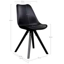 House Nordic Chaises Rembourrées|Chaises 4 Pieds<Lot de 2 chaises BERGEN