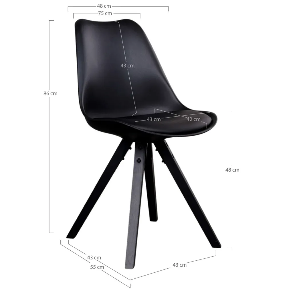 House Nordic Chaises Rembourrées|Chaises 4 Pieds<Lot de 2 chaises BERGEN