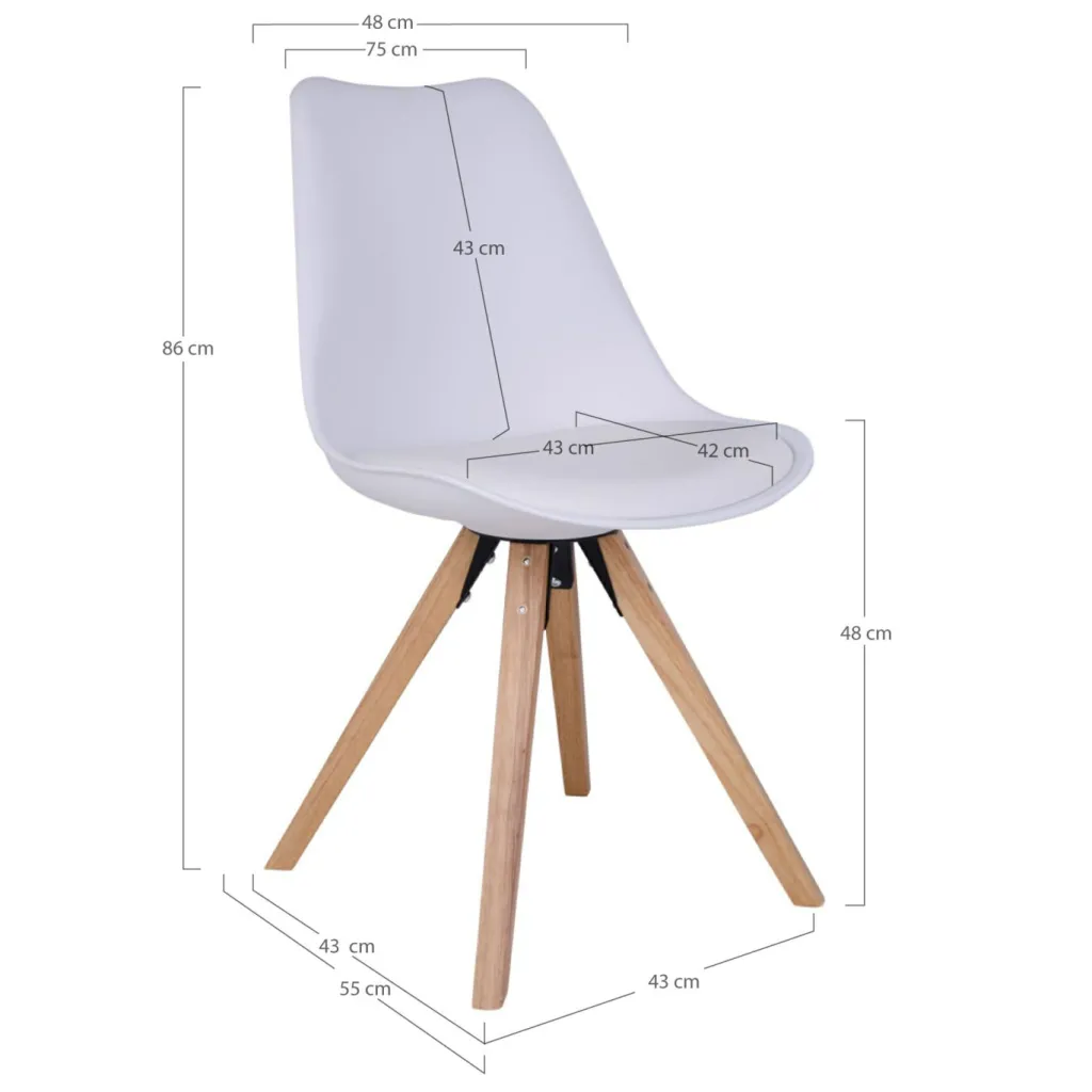 House Nordic Chaises Rembourrées|Chaises 4 Pieds<Lot de 2 chaises BERGEN
