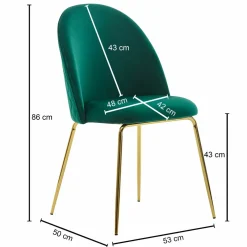 Lot de 2 chaises de salle à manger PHU TABBERK