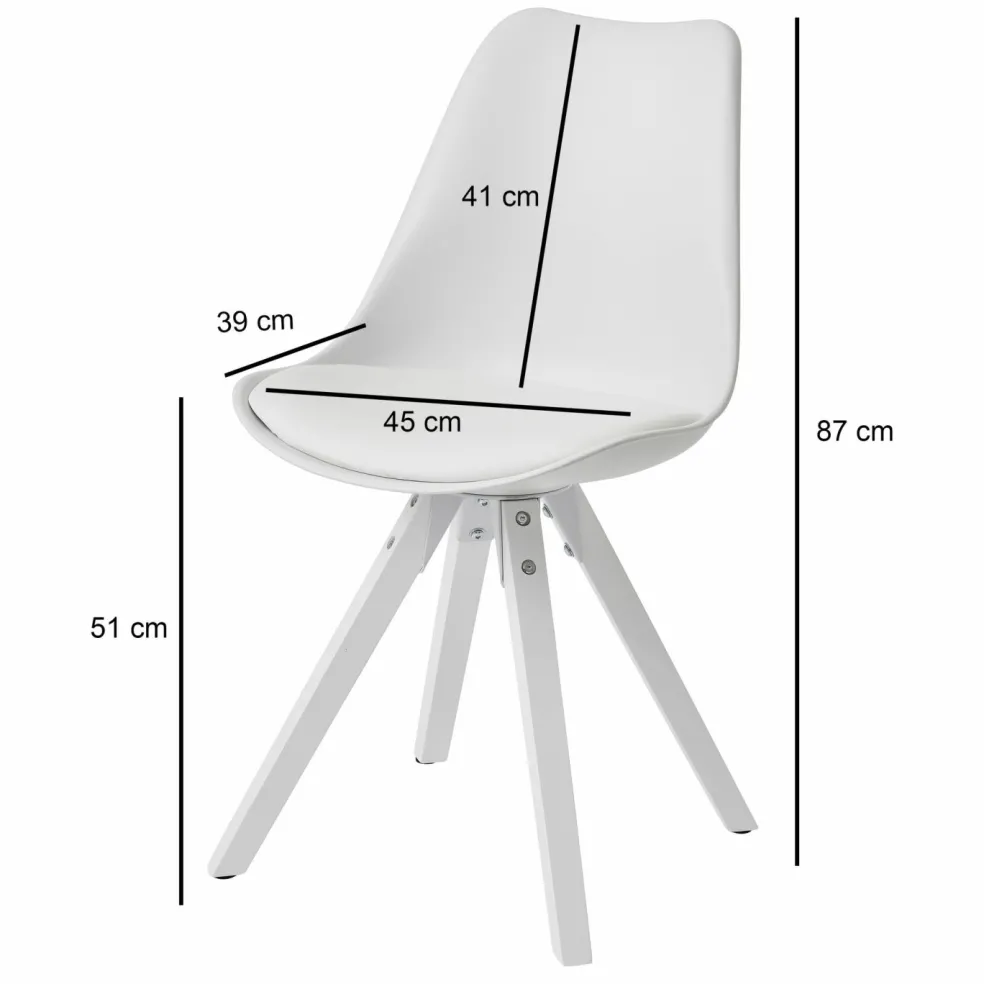 Lot de 2 chaises de salle à manger SONGKHRAM
