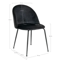 House Nordic Chaises Rembourrées|Chaises 4 Pieds<Lot de 2 chaises GENEVE