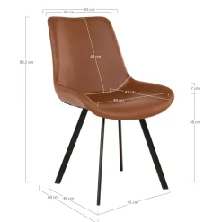 House Nordic Chaises 4 Pieds|Chaises Rembourrées<Lot de 2 chaises MEMPHIS