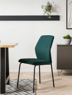 Salesfever Chaises Rembourrées|Chaises 4 Pieds<Lot de 2 chaises MUNDUK