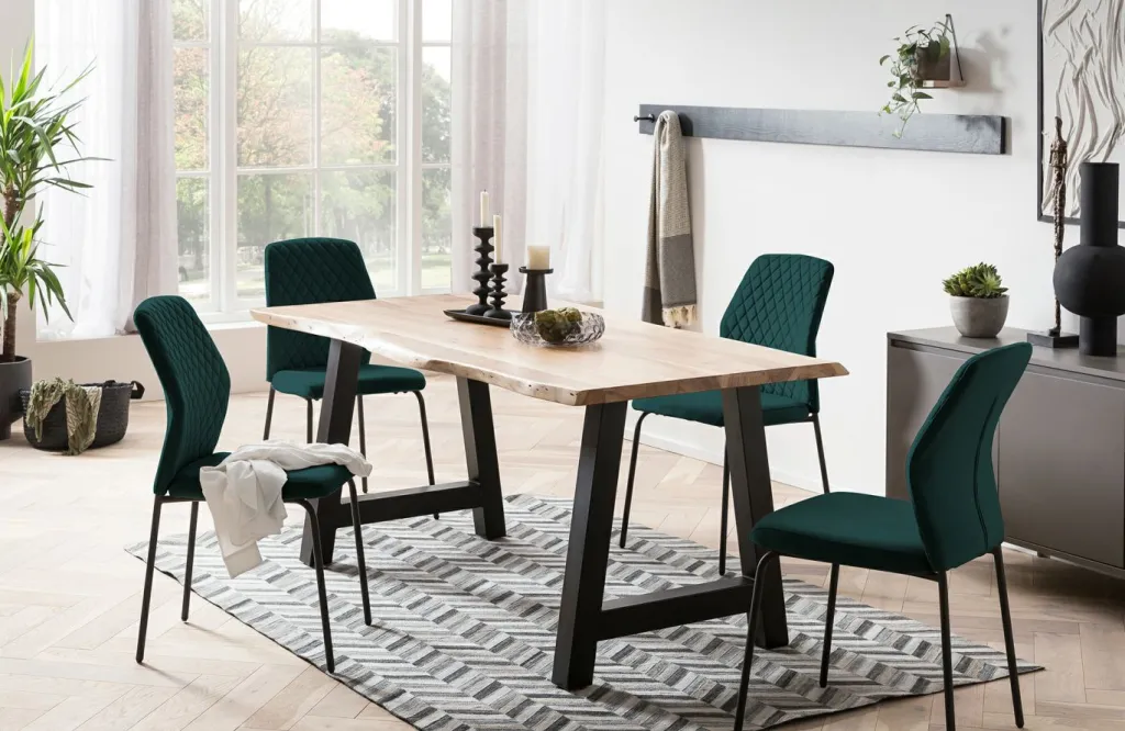 Salesfever Chaises Rembourrées|Chaises 4 Pieds<Lot de 2 chaises MUNDUK