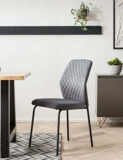 Salesfever Chaises Rembourrées|Chaises 4 Pieds<Lot de 2 chaises MUNDUK