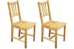Möbilia Chaises En Bois|Chaises 4 Pieds<Lot de 2 chaises PALISEUL