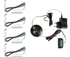 Xonox Accessoires<Lot de 4 éclairages pour tablettes en verre à clipser DURAME