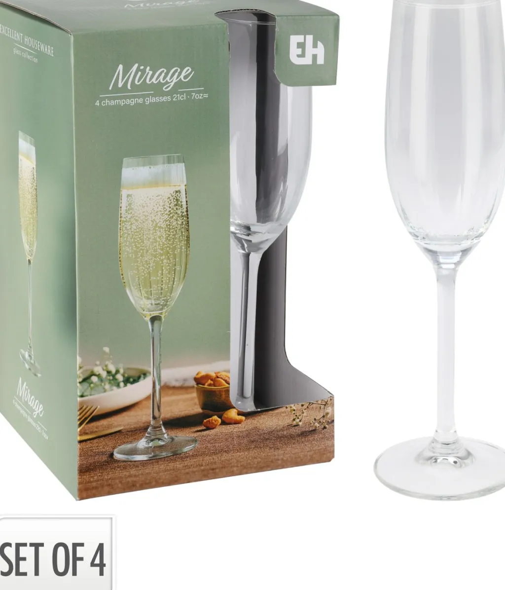 Koopman Verres, Tasses & Carafes<Lot de 4 coupes à champagne KITCHEN
