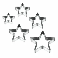 Lot de 5 emporte-pièces étoiles KITCHEN