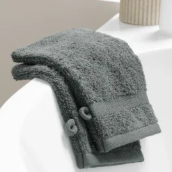 U10 Textiles De Salle De Bains<Lot de 2 gants de toilette UNI