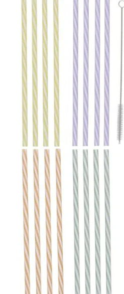 Lot de 25 pailles réutilisables ALPINA