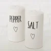 Lot de 2 pièces salière et poivrière STANTON
