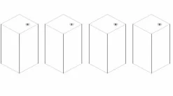 Modular Accessoires|Accessoires De Lit<Lot de 4 pieds VARESE