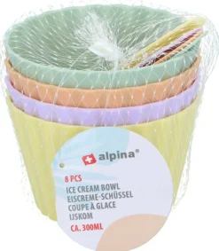 Edco Vaisselle & Couverts<Lot de 8 pots à dessert / glace ALPINA