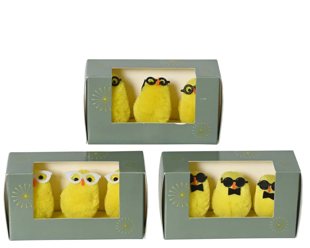 Kaemingk Figurines Décoratives|Pâques<Lot de 3 poussins YELLOW