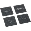 Lot de 4 sous-verres FILZ