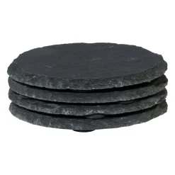 Lot de 4 sous-verres ronds SCHIEFER