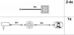 Xonox Accessoires<Lot de 2 spots LED ADUA