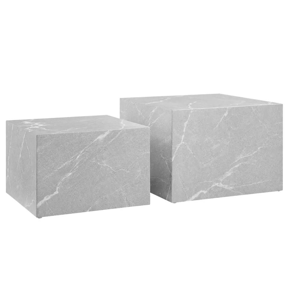 Lot de 2 tables basses AGUNG