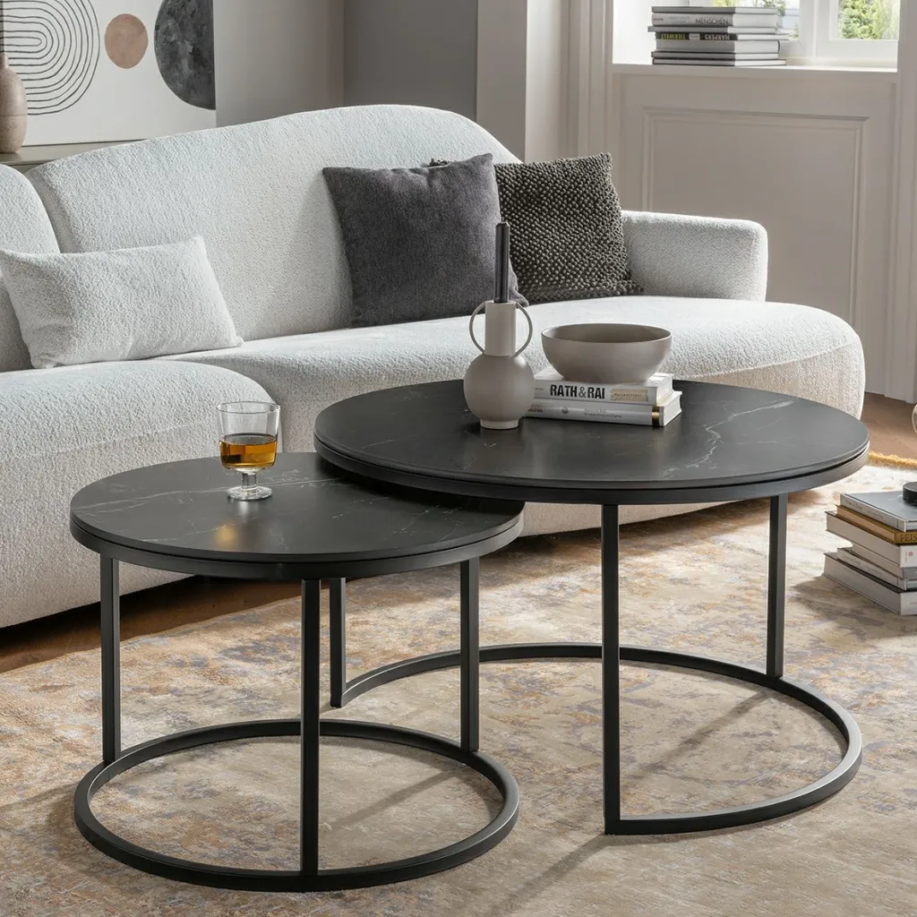 Concept Tables Basses<Lot de 2 tables basses CARLO II