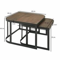 Skyport Tables Basses<Lot de 2 tables basses DOI KU SATHAN