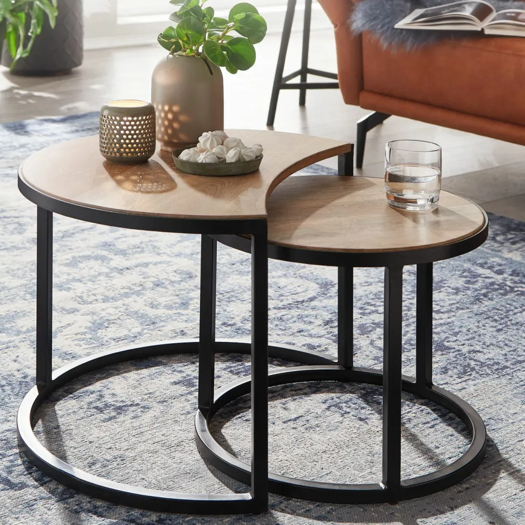 Skyport Tables Basses<Lot de 2 tables basses DOI KHON RONG