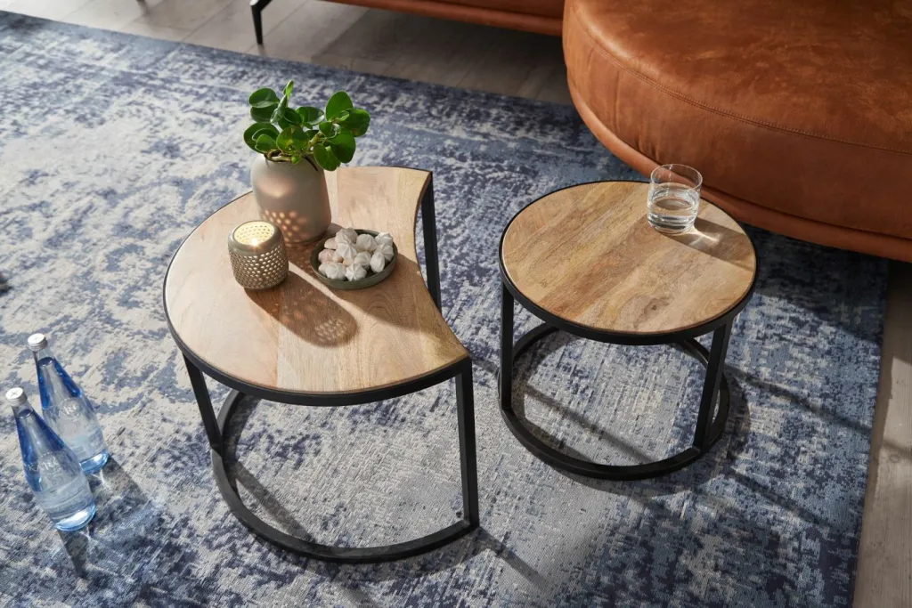 Skyport Tables Basses<Lot de 2 tables basses DOI KHON RONG