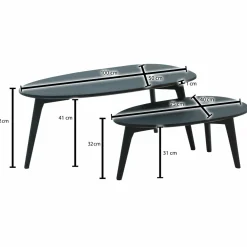 Skyport Tables Basses<Lot de 2 tables basses DOI INTHANON