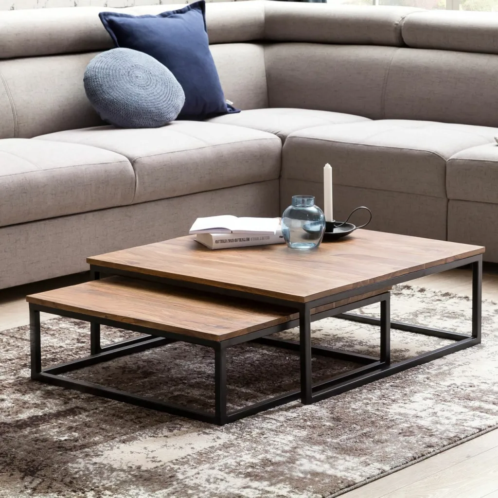 Skyport Tables Basses<Lot de 2 tables basses gigognes MONGKOL BOREI