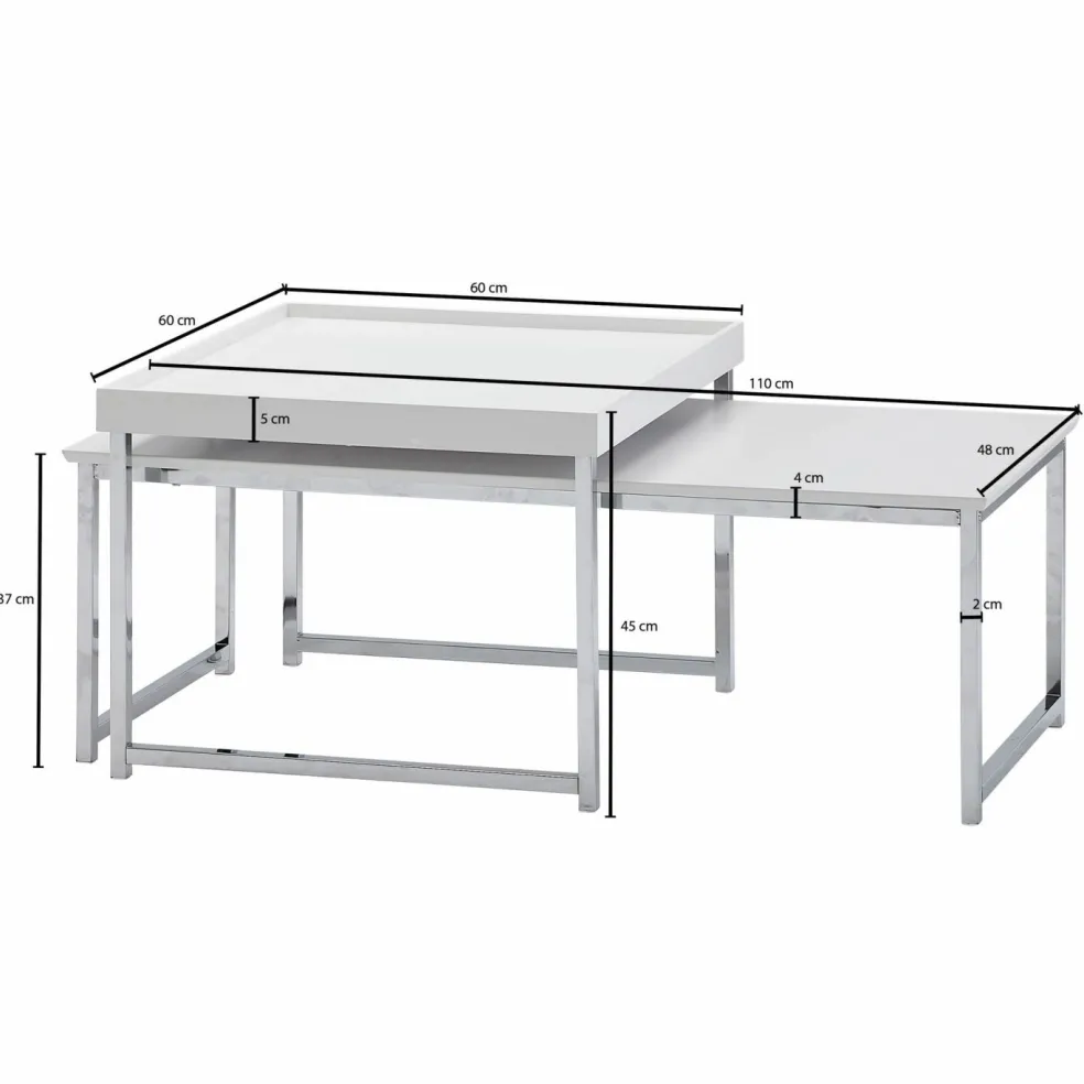 Lot de 2 tables basses MAE NAM YOM