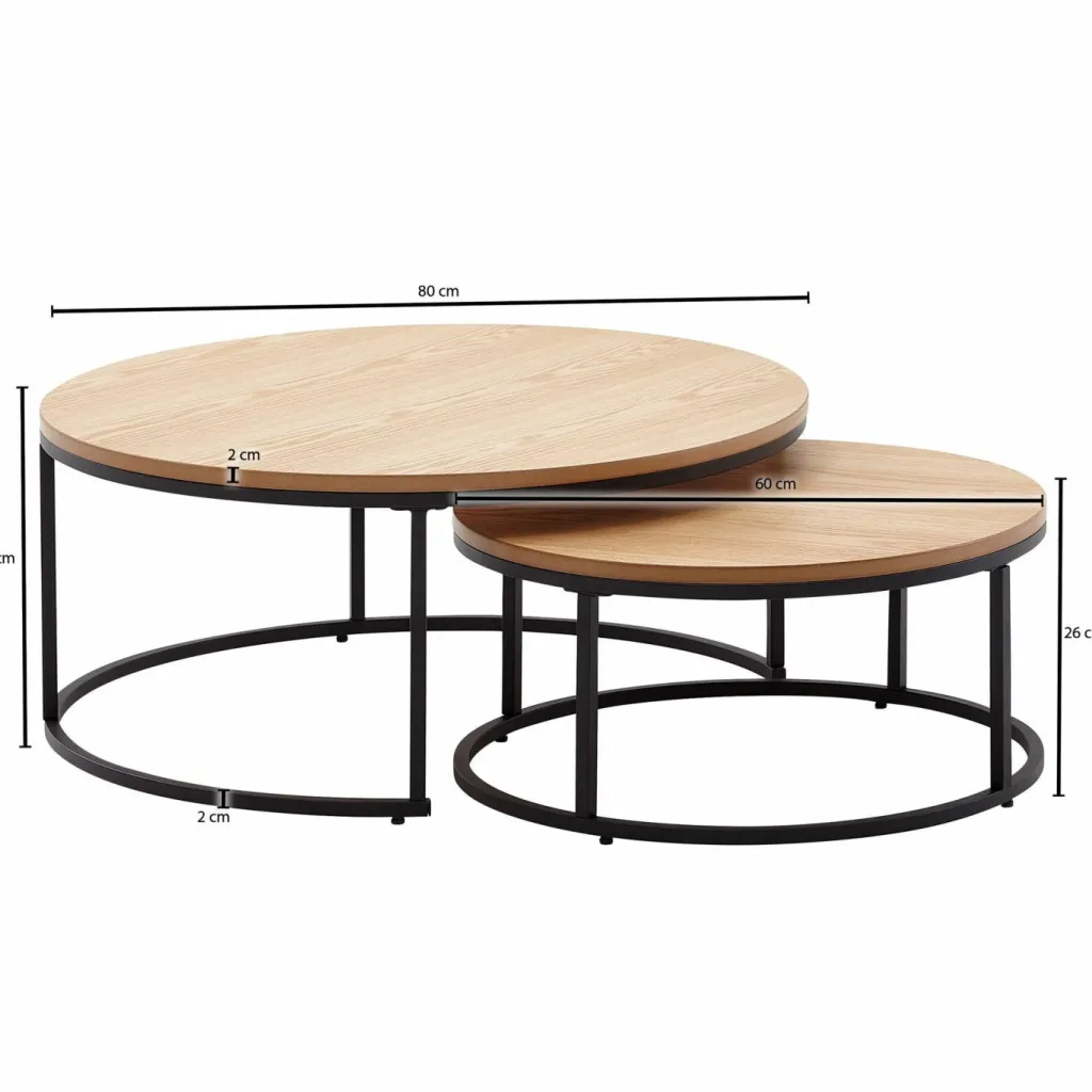 Skyport Tables Basses<Lot de 2 tables basses MEKONG
