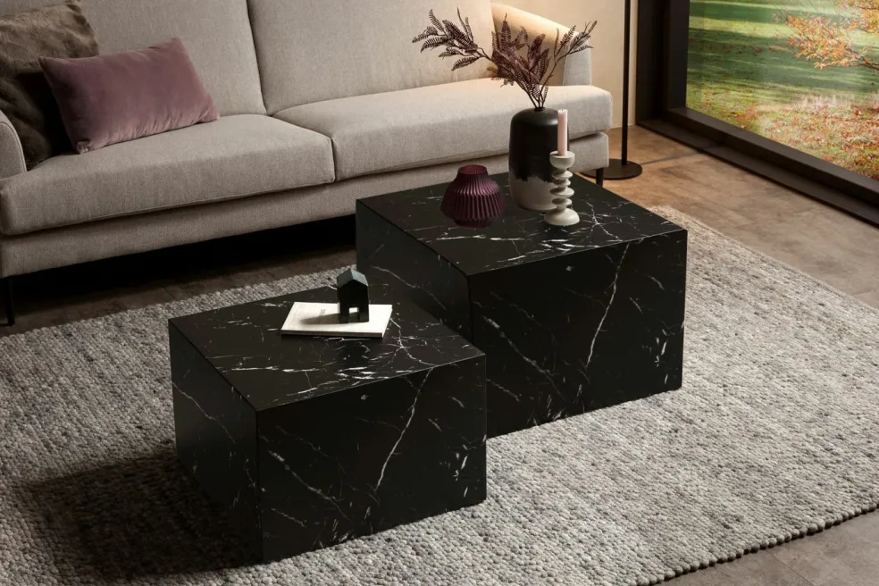 Lot de 2 tables basses TANGERANG