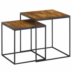 Lot de 2 tables d'appoint BURI RAM