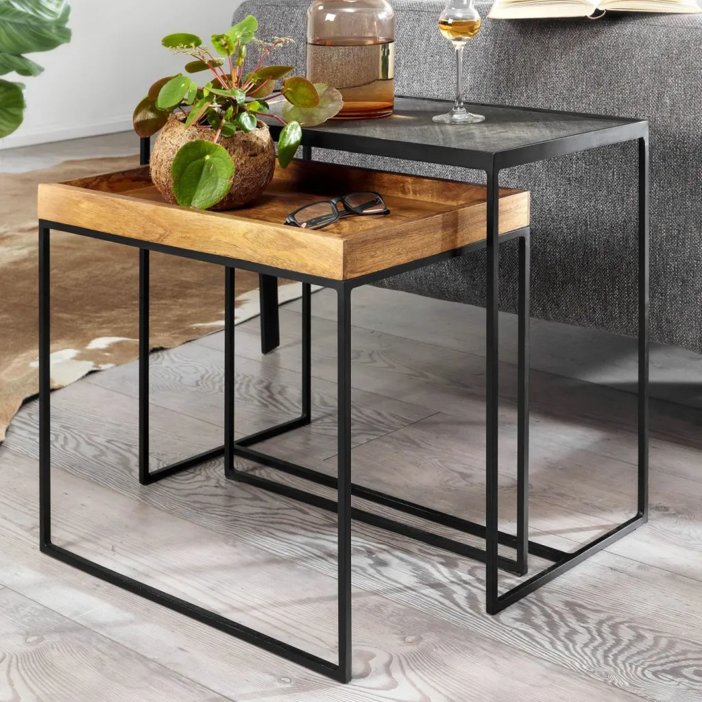 Skyport Tables D'Appoint<Lot de 2 tables d'appoint BUENG KAN