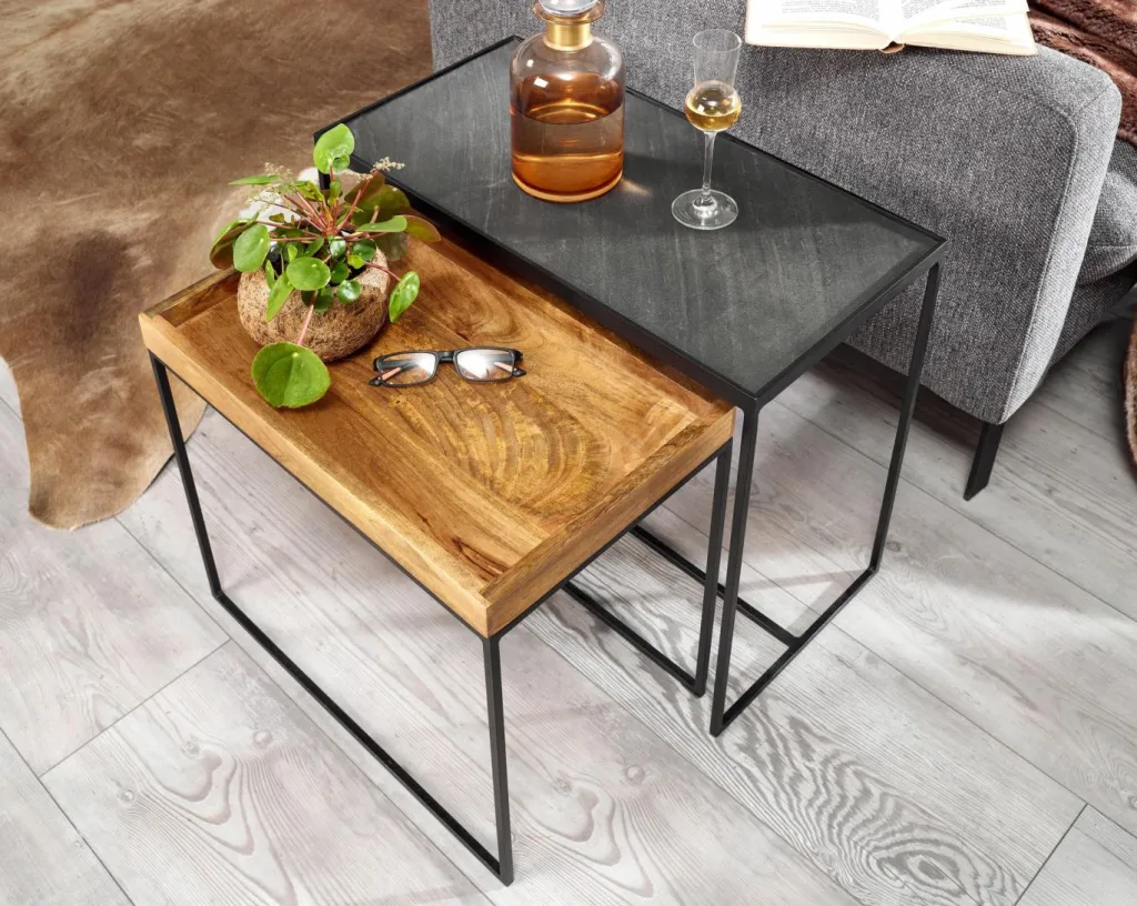Skyport Tables D'Appoint<Lot de 2 tables d'appoint BUENG KAN