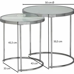 Skyport Tables D'Appoint<Lot de 2 tables d'appoint CHIANG RAI