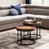 Skyport Tables D'Appoint<Lot de 2 tables d'appoint KHON KAEN