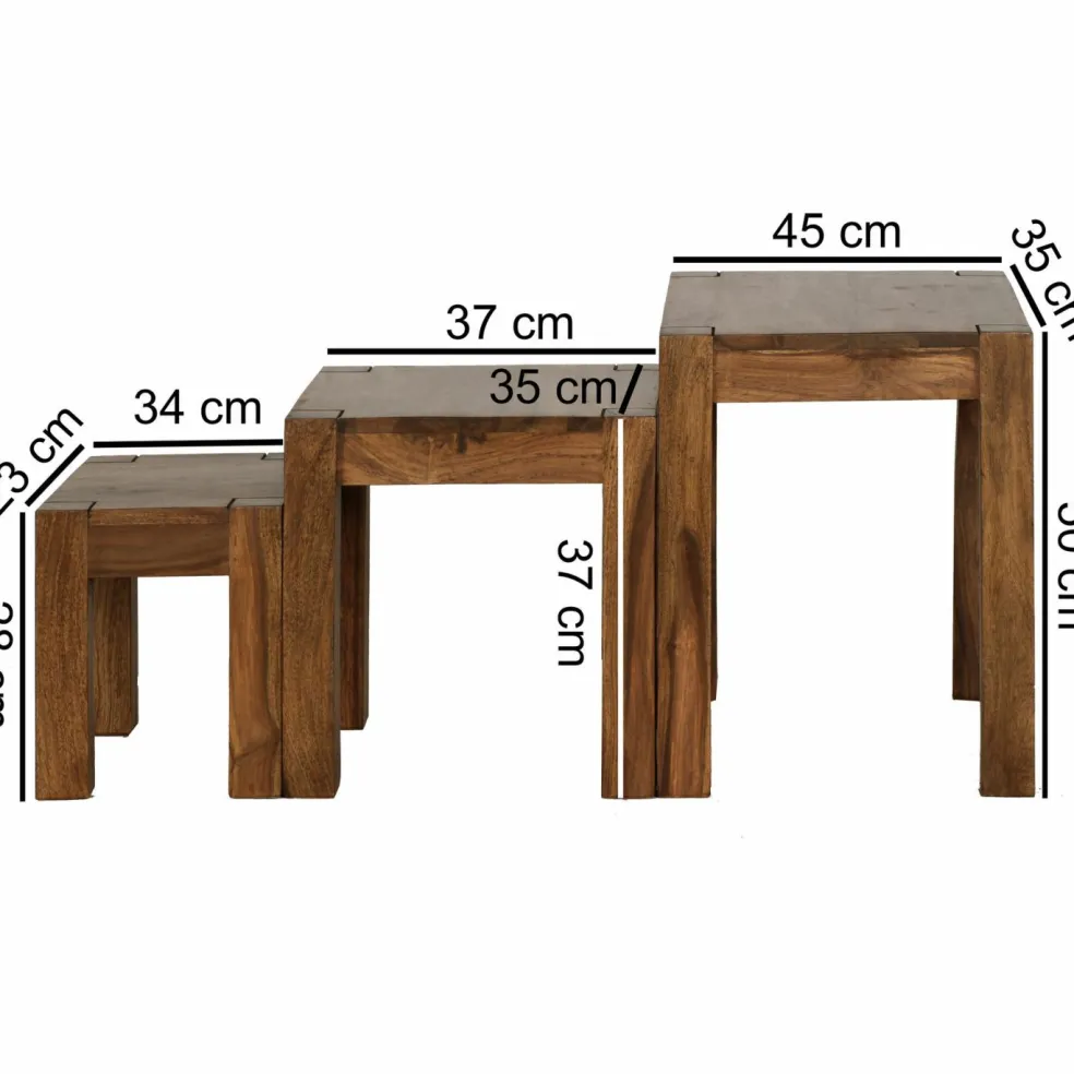 Lot de 3 tables d'appoint PAK CHONG