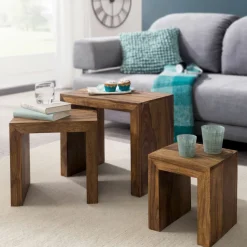 Skyport Tables D'Appoint<Lot de 3 tables d'appoint PATTANI