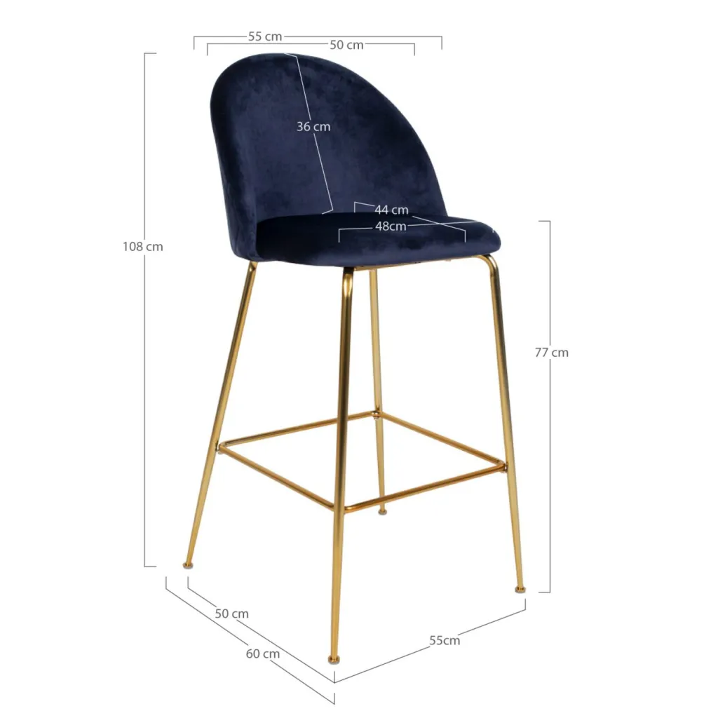 House Nordic Chaises De Cuisine|Tabourets De Bar<Lot de 2 tables de bar LAUSANNE